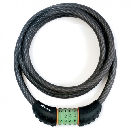 MasterLock ključavnica spiralna Svetleča