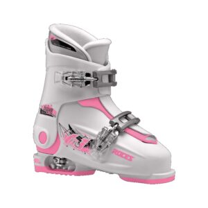 Adjustable ski boots ROCES IDEA UP 30 - 35 white-deep pink