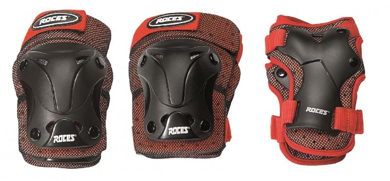 Ščitniki Roces set black/red  otroški