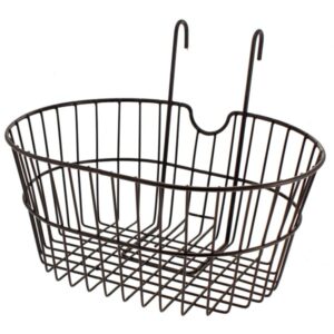 Front basket with hooks