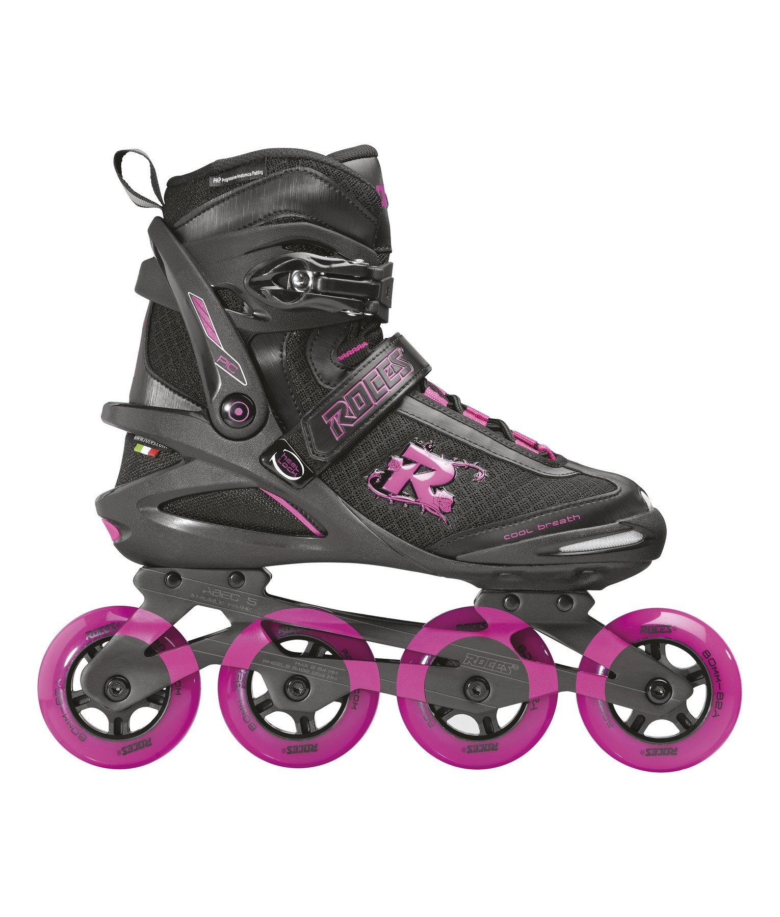 Rolerji  ROCES PIC TIF black fuchsia